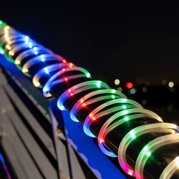 35.7ft 100 LED Solar Powered Rope String Outdoor 2 Pack Fatiry Light - 2 Pack