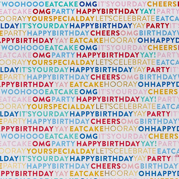 Birthday Wishes Wrapping Paper