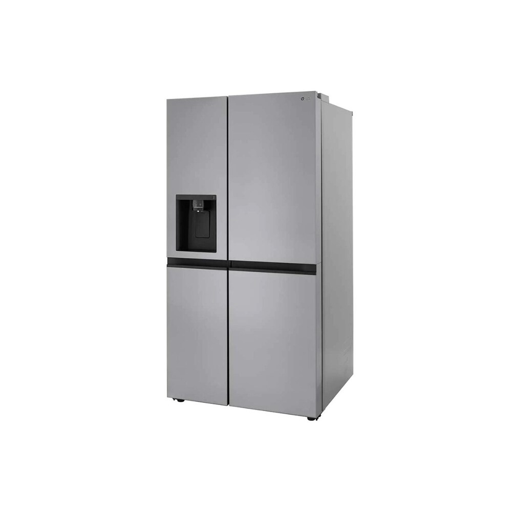 LG 27 cu. ft. Side by Side Refrigerator with Smooth Touch Ice Dispenser   Print Proof Stainless Steel