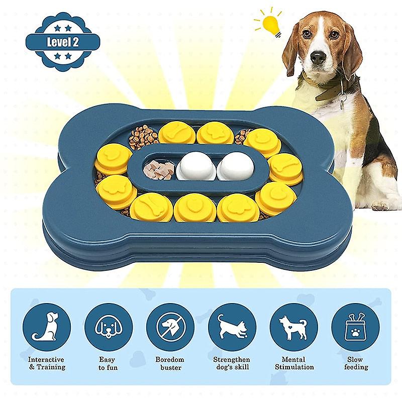 Bone shape dog puzzle slow feeding toys