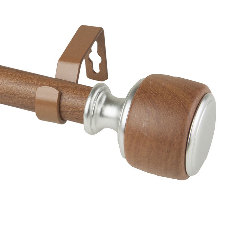 Rod Desyne 1 Josephine Faux Wood Curtain Rod