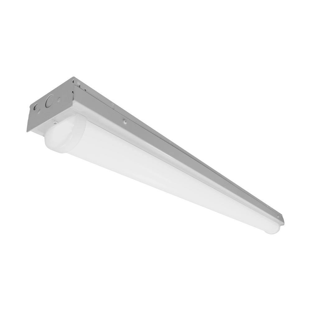 NICOR LS1- 4 ft. 225-Watt White Integrated LED Linear Strip Light in 3000K LS1-10S-UNV-30