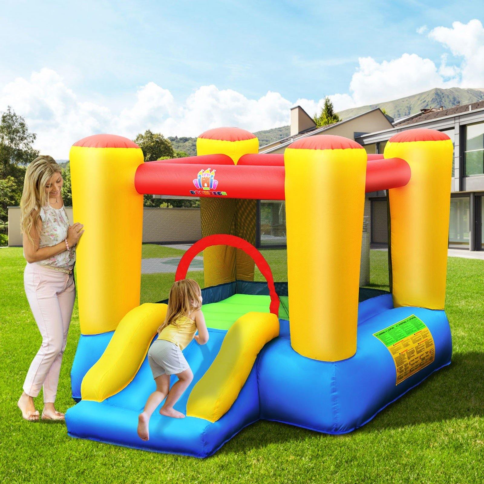 BOUNTECH Inflatable Bounce House, Kids Jump 'n Slide Bouncer with Jumping Area