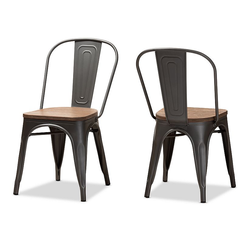 Baxton Studio Henri Dining Chair 2-piece Set