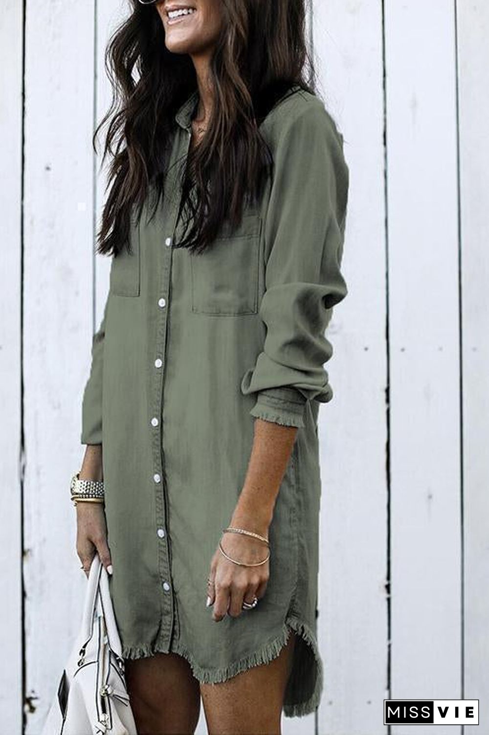 Denim Shirt Dress Overcoat