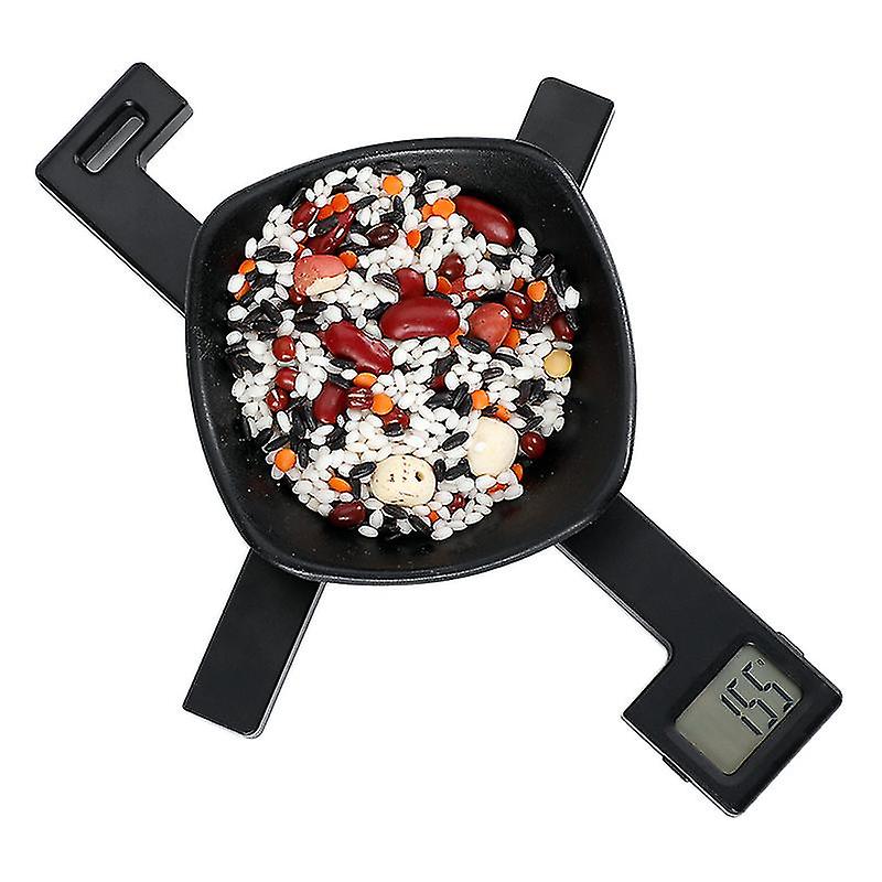 Foldable Kitchen Scale Mini Food Weighing 5kg Digital Baking Scale Tool1pcs， Black)