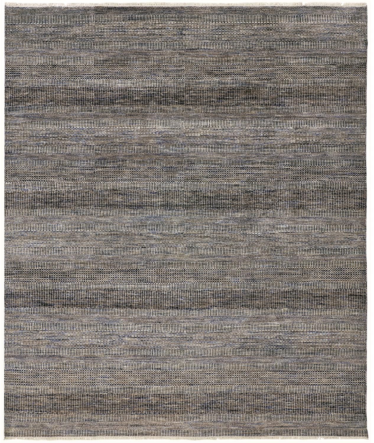 Caldecott Hand Knotted Dark and Warm Gray Rug by BD Fine