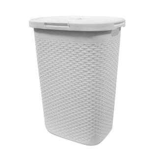 Modern Homes 60 L Laundry Hamper White 67517