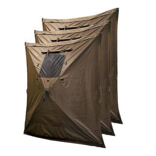 Clam Quick-Set Escape Portable Outdoor Gazebo Canopy Screen Plus 3 Wind Panels CLAM-9879 + CLAM-9898