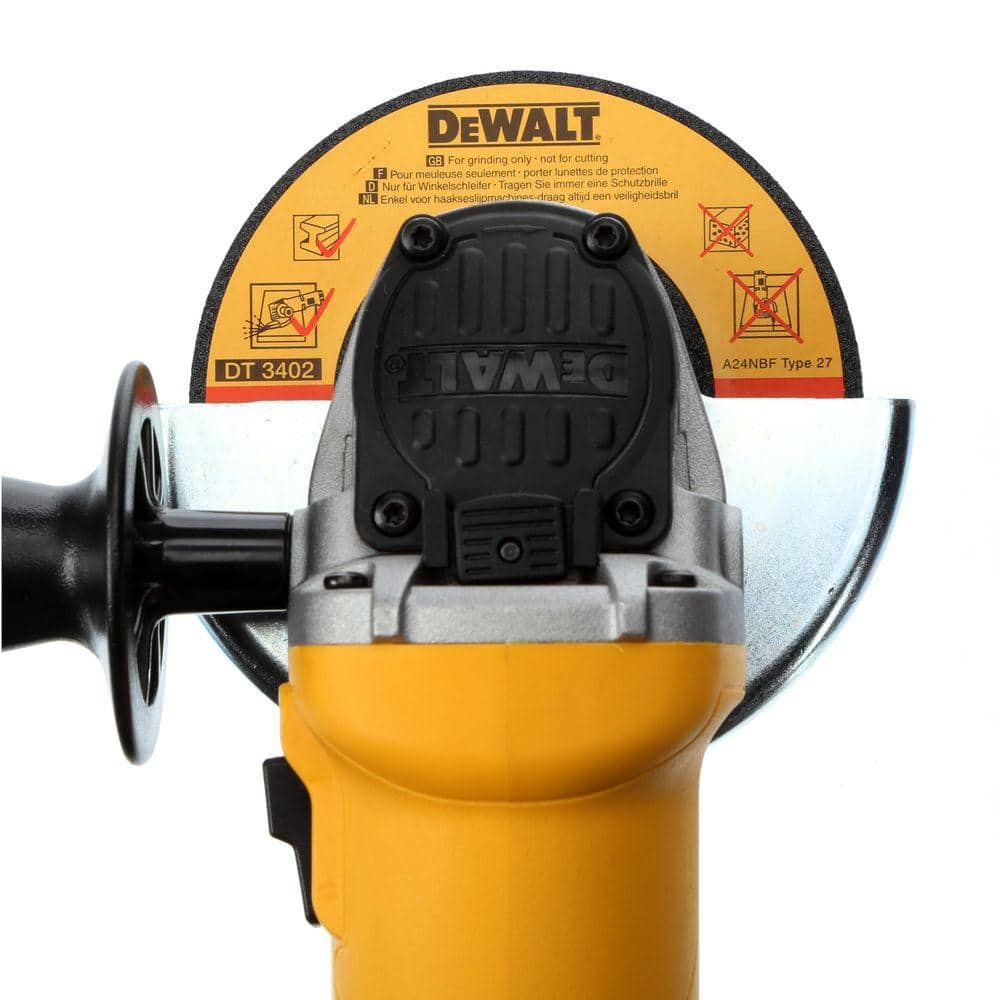 DEWALT 7 Amp 4.5 in. Small Angle Grinder with 1-Touch Guard DWE4011