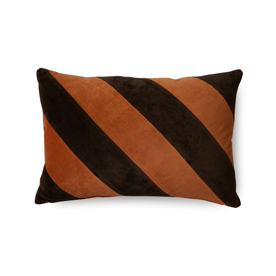 Striped velvet pillow September