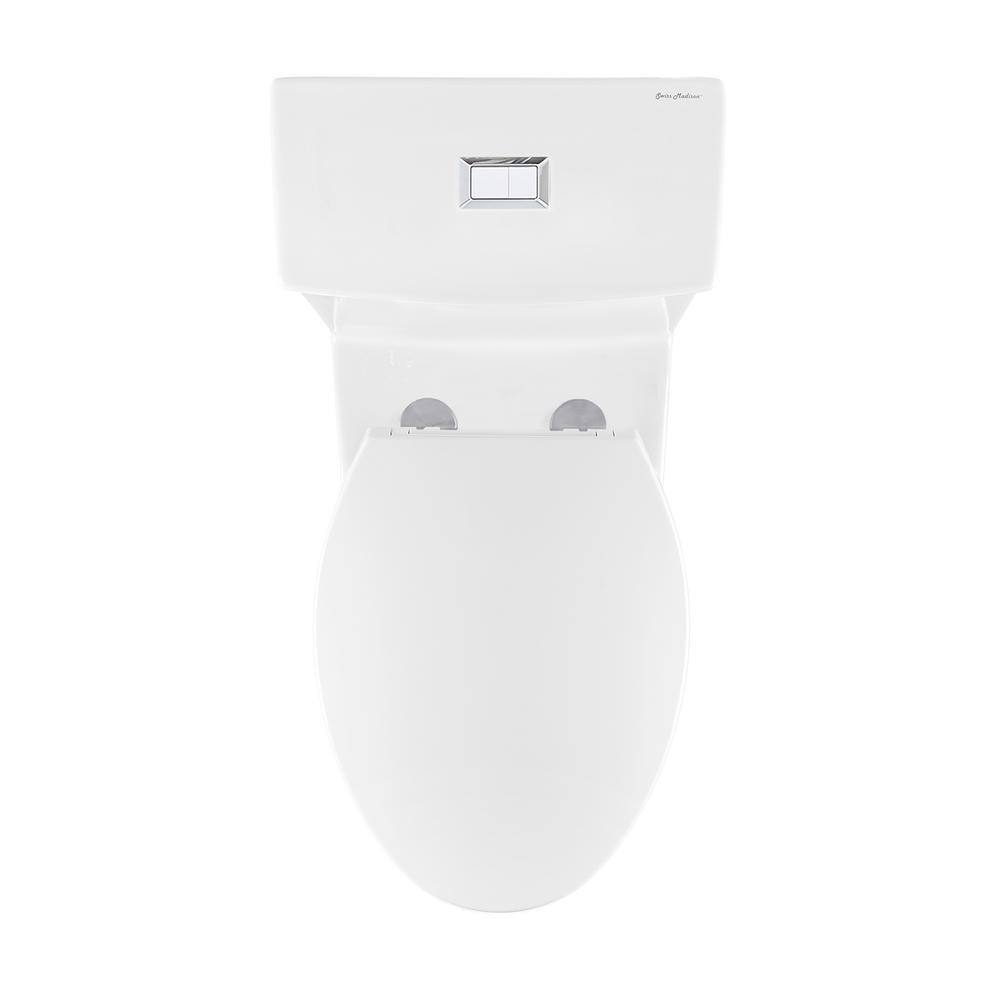 Swiss Madison Classe 1-Piece 0.8 GPF1.28 GPF Dual Flush Elongated Toilet in White Seat Included SM-1T117