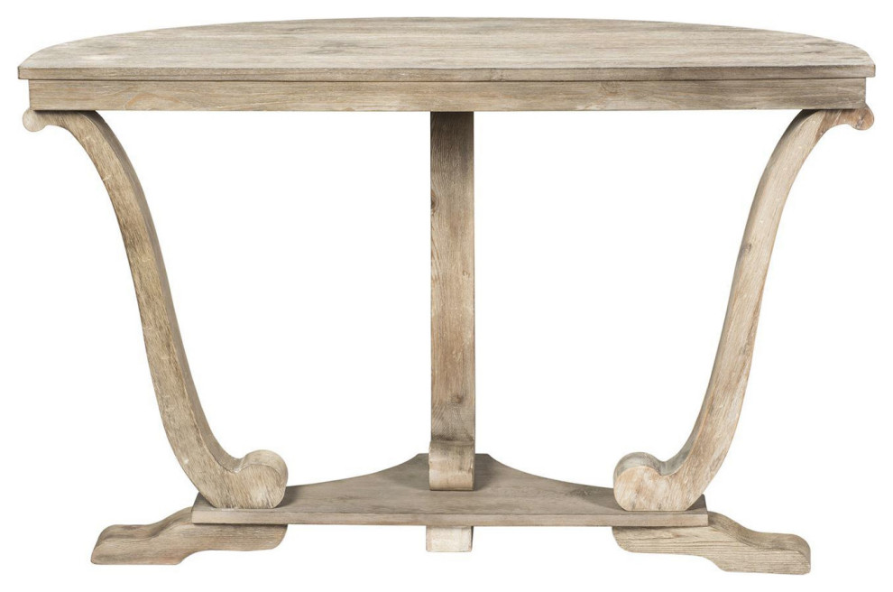 Liberty Furniture Greystone Sofa Table  Stone White Wash w/ Wirebrush   French Country   Console Tables   by Unlimited Furniture Group  Houzz