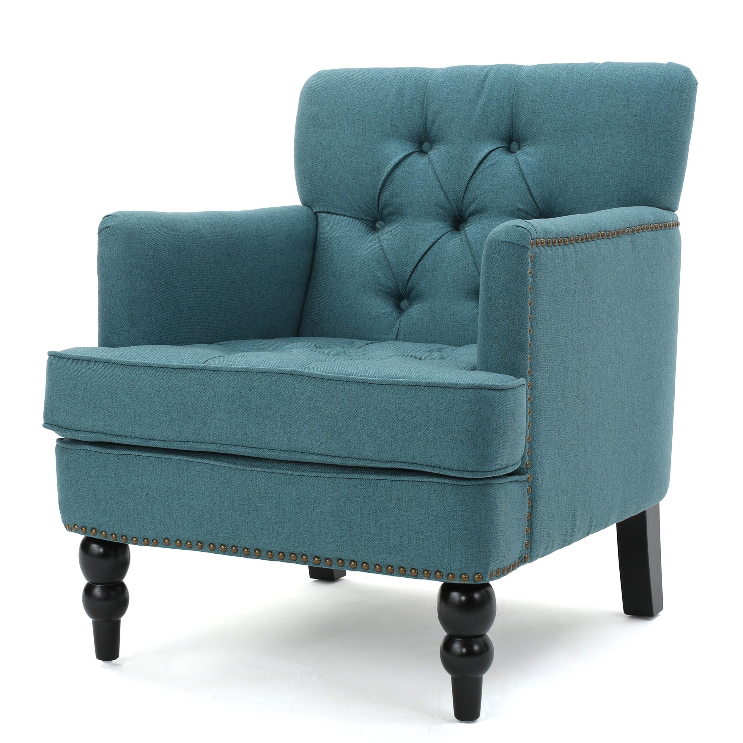 Madene Tufted Back Fabric Club Chair