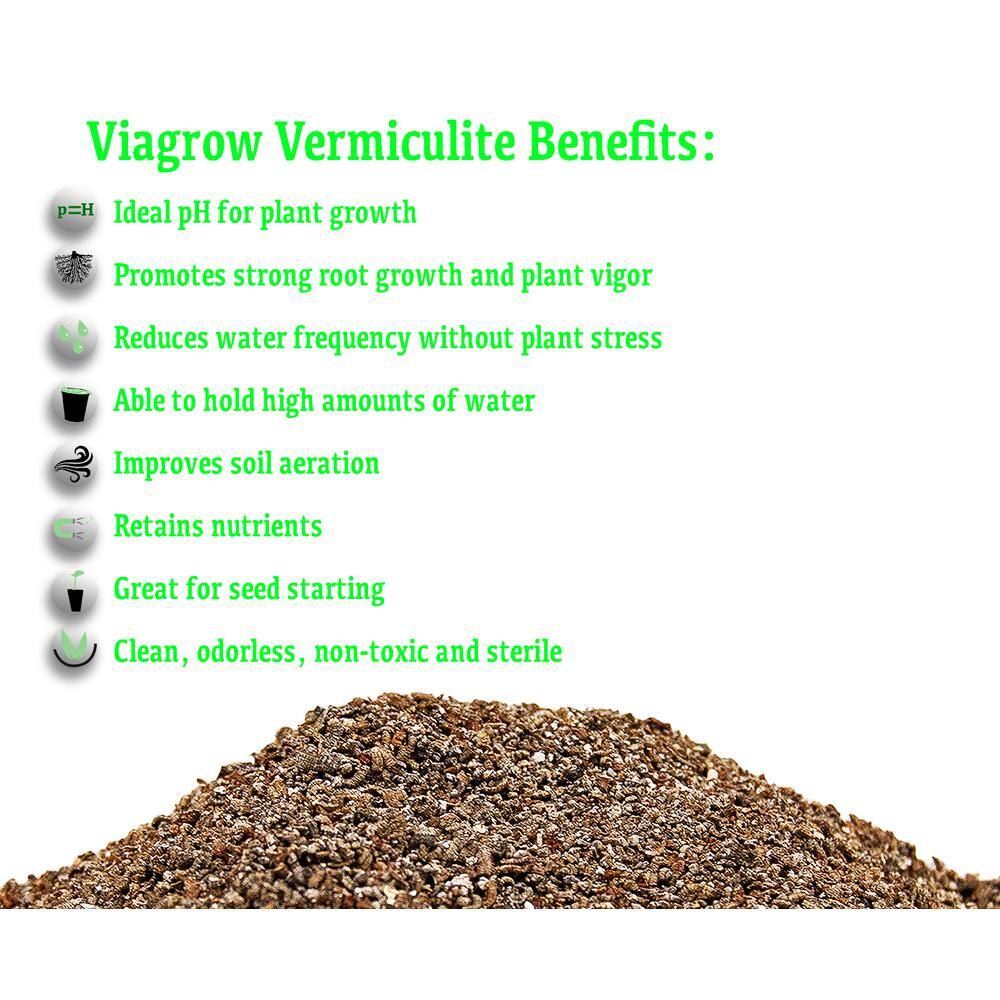 Viagrow 4 cu.ft. 29.9 Gal. 113 Horticultural Vermiculite (17-Pack) VER4-36