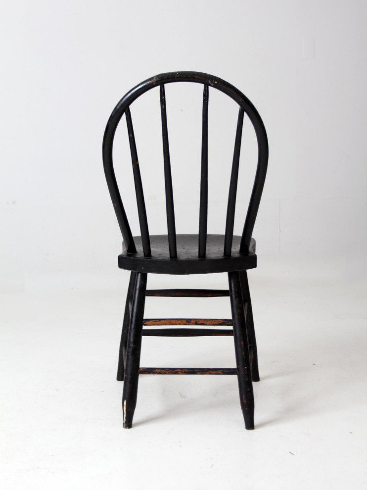 Consigned  Antique Spindle Back Dining Chair   Farmhouse   Dining Chairs   by 86 Vintage  Houzz