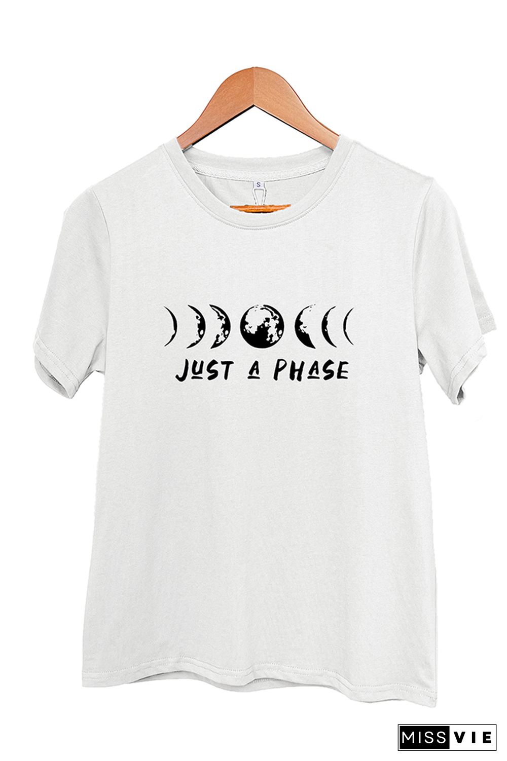 It's Just A Phase Moon Graphic T-Shirt Wholesale