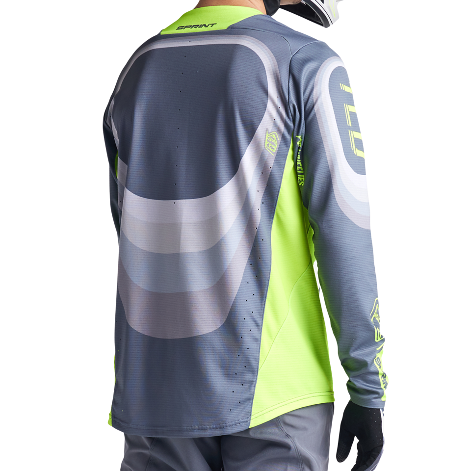 Troy Lee Designs Sprint Long Sleeve MTB Jersey - Reverb - Charcoal