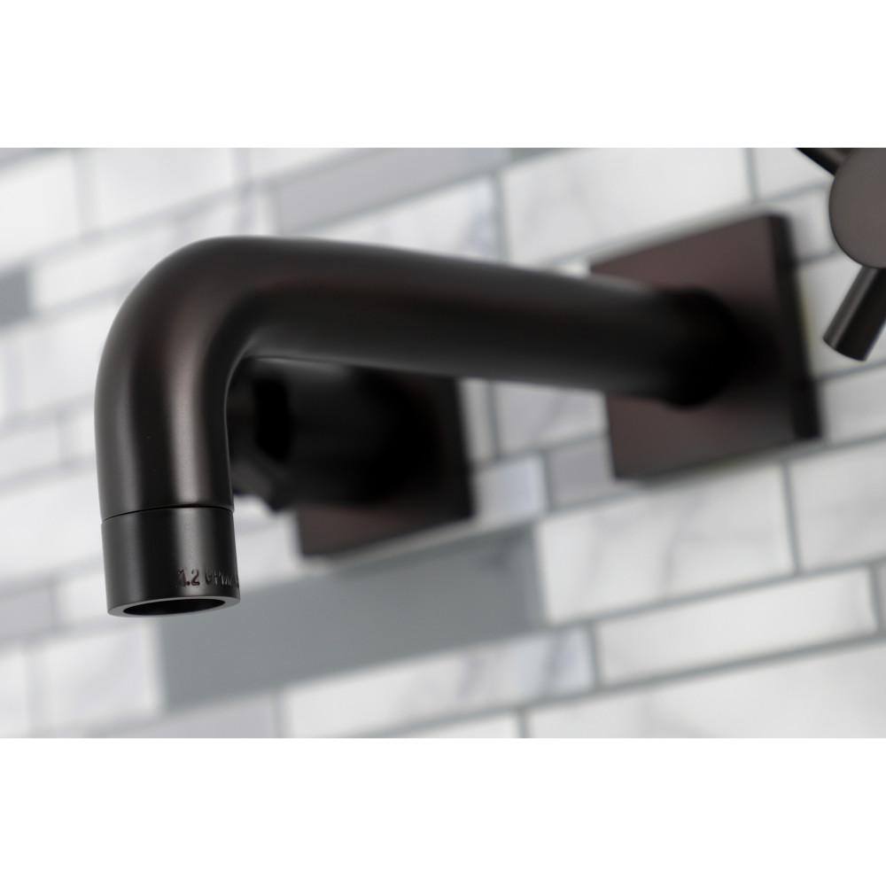 Kingston Brass Concord Double Handle Wall Mounted Faucet Bathroom in Oil Rubbed Bronze HKS6125DX