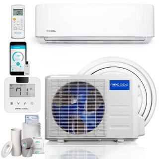 MRCOOL Advantage 3rd Gen 36000 BTU 3 Ton Ductless Mini Split Air Conditioner and Heat Pump with Mini Stat 230V60Hz A-36-HP-230B-MS