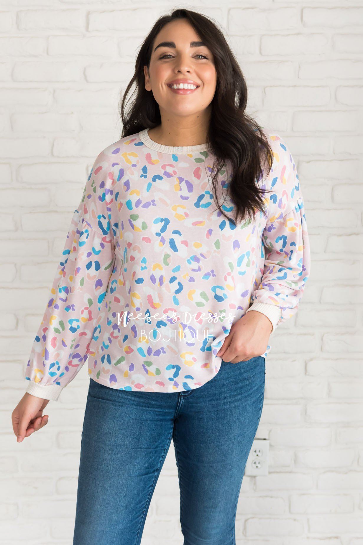 Wild One Modest Bubble Sleeve Top