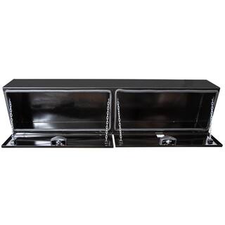 Buyers Products Company 18 in. x 18 in. x 90 in. XD Gloss Black Steel Underbody Truck Tool Box 1742335