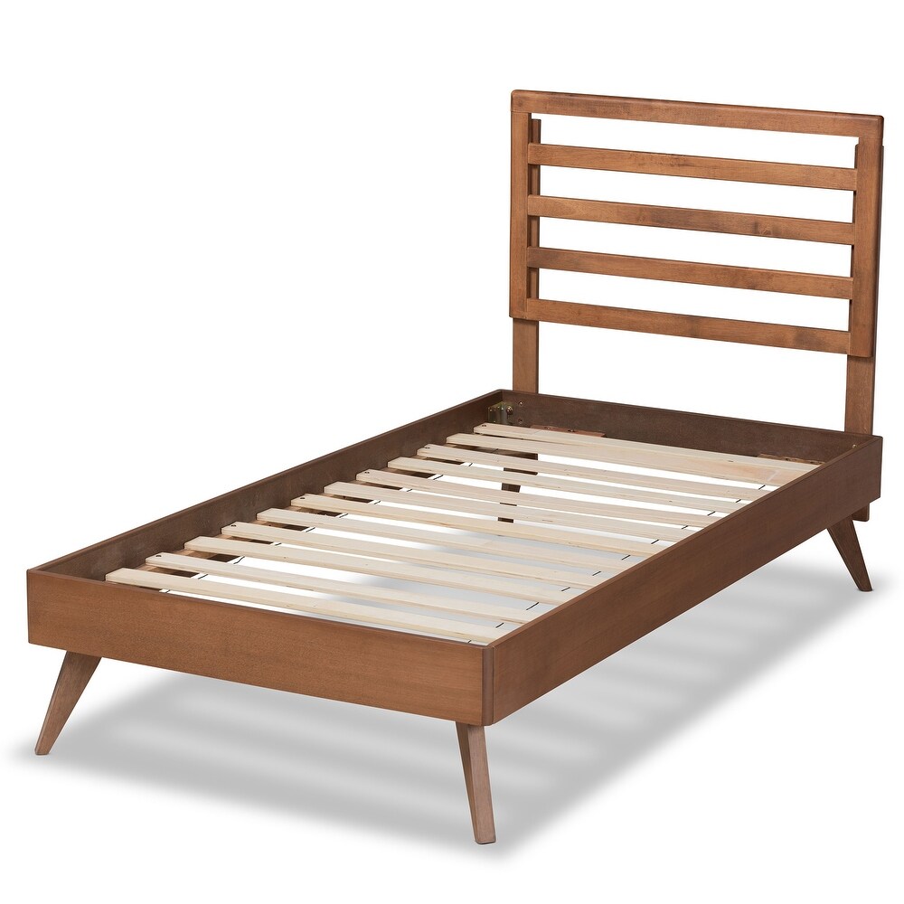 Shiro Mid Century Modern Wood Platform Bed