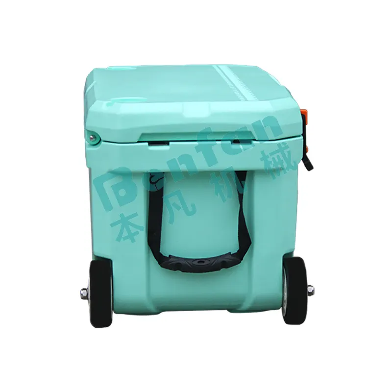 KEYI 50QT Rotomolded cooler Plastic cooler with wheel Ice Chest Beer Cooler box for camping