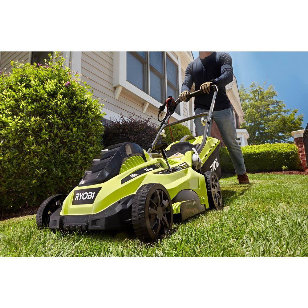 RYOBI 16 in. 13 Amp Corded Electric Walk Behind Push Mower RYAC160