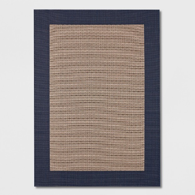 6 x27 7 quot x9 x27 Frame Outdoor Rug Navy