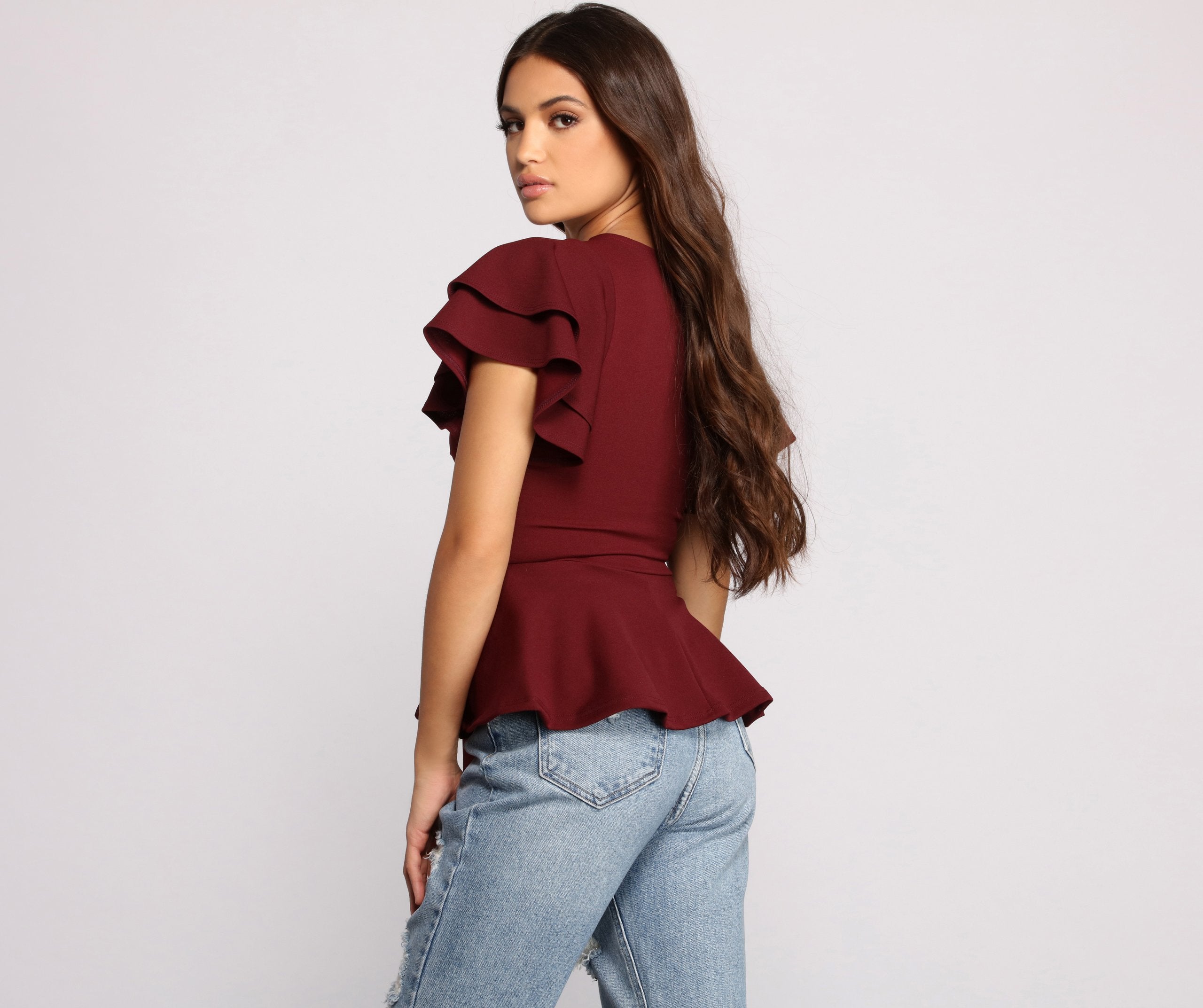 Get That Classic Vibe Peplum Top