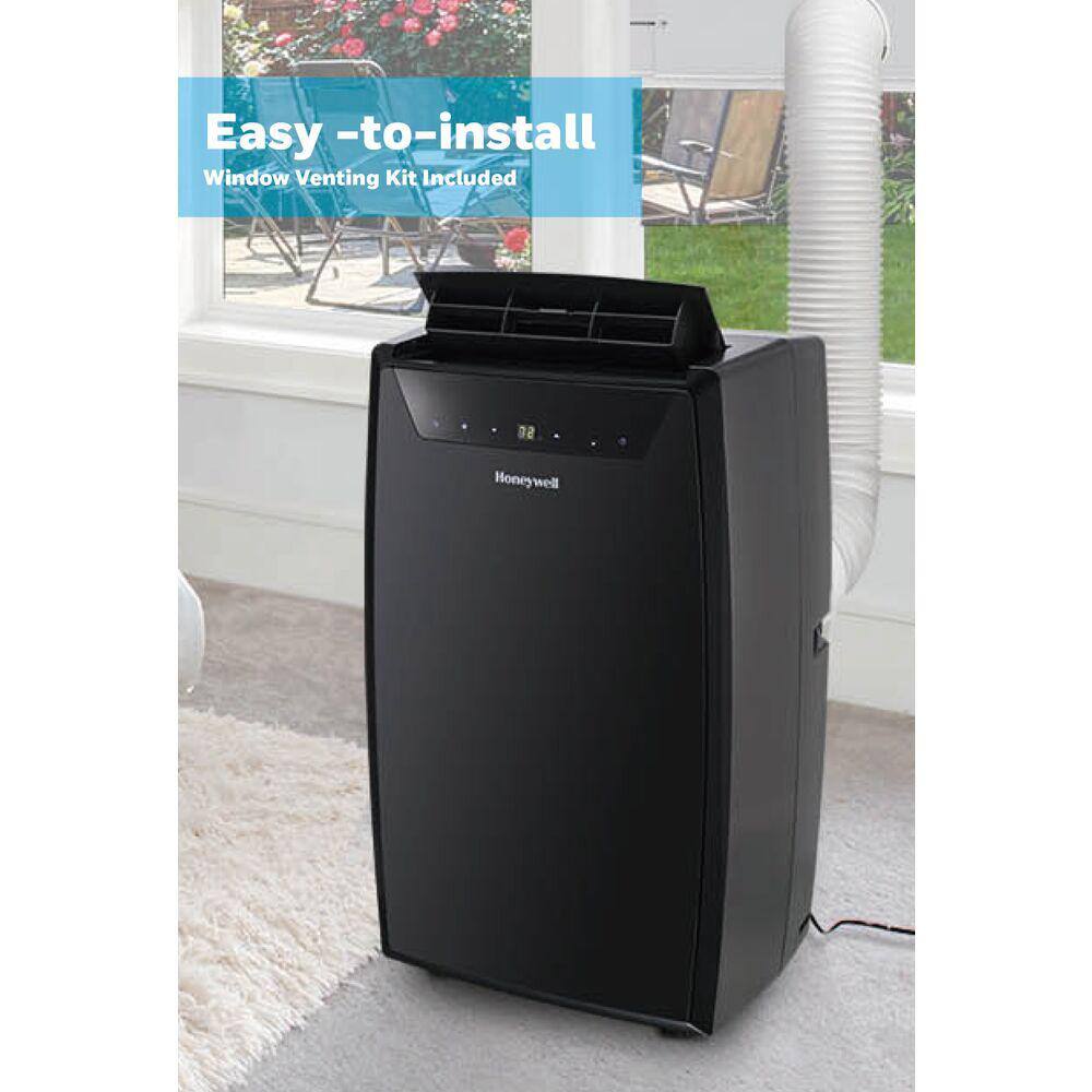 Honeywell 14000 BTU (10000 BTU DOE) Portable Air Conditioner with Dehumidifier in Black MN4CFSBB0