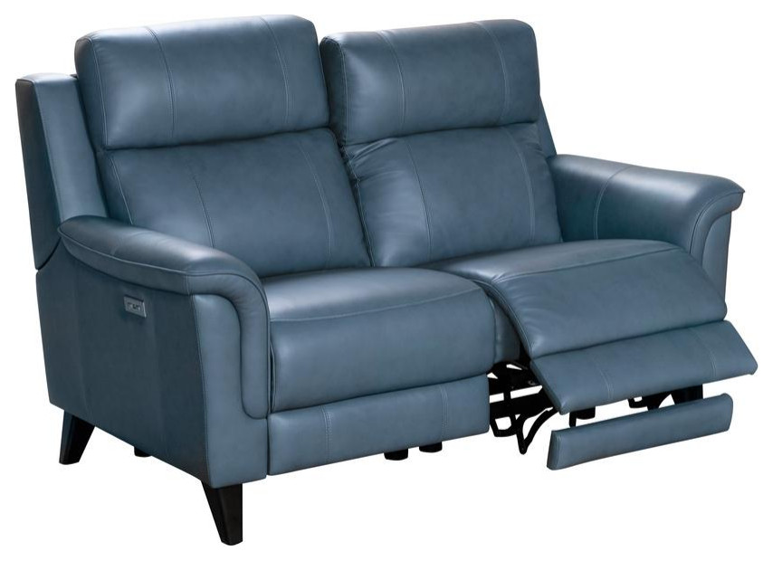 29PH 3716 Kester Power Reclining Loveseat  Bluegray   Midcentury   Loveseats   by Beyond Design  ampMore  Houzz