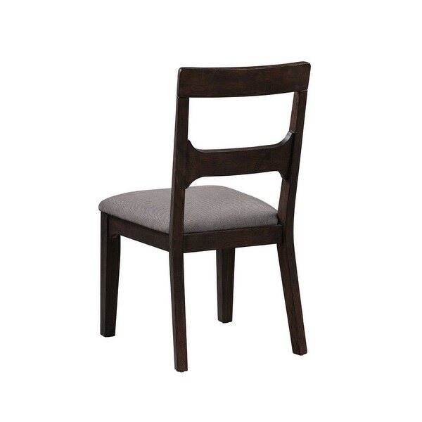 Arlo 22 Inch Mango Wood Dining Chair with Open Backrest， Brown - 77 L X 19 W X 36 H Inches