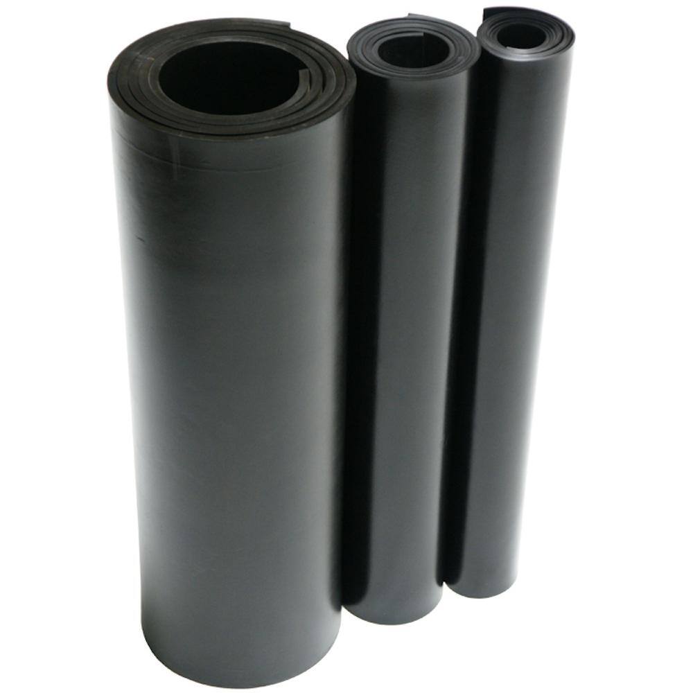 Rubber-Cal EPDM 116 in. x 36 in. x 288 in. Commercial Grade 60A Rubber Sheet - Black 20-109-0062-36-288