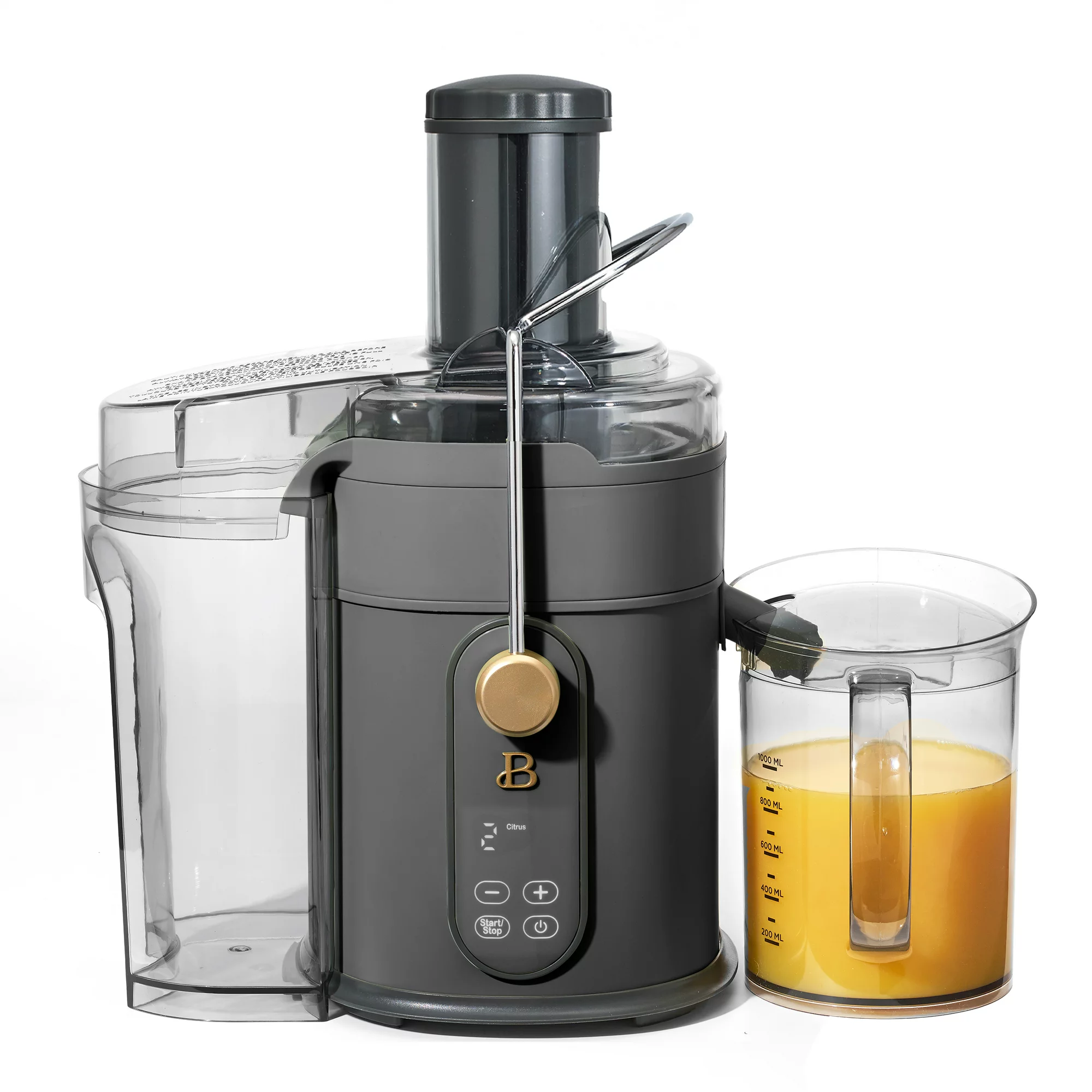 Beautiful 5-Speed Juice Extractor with Touch Activated Display， Oyster Grey， by Drew Barrymore