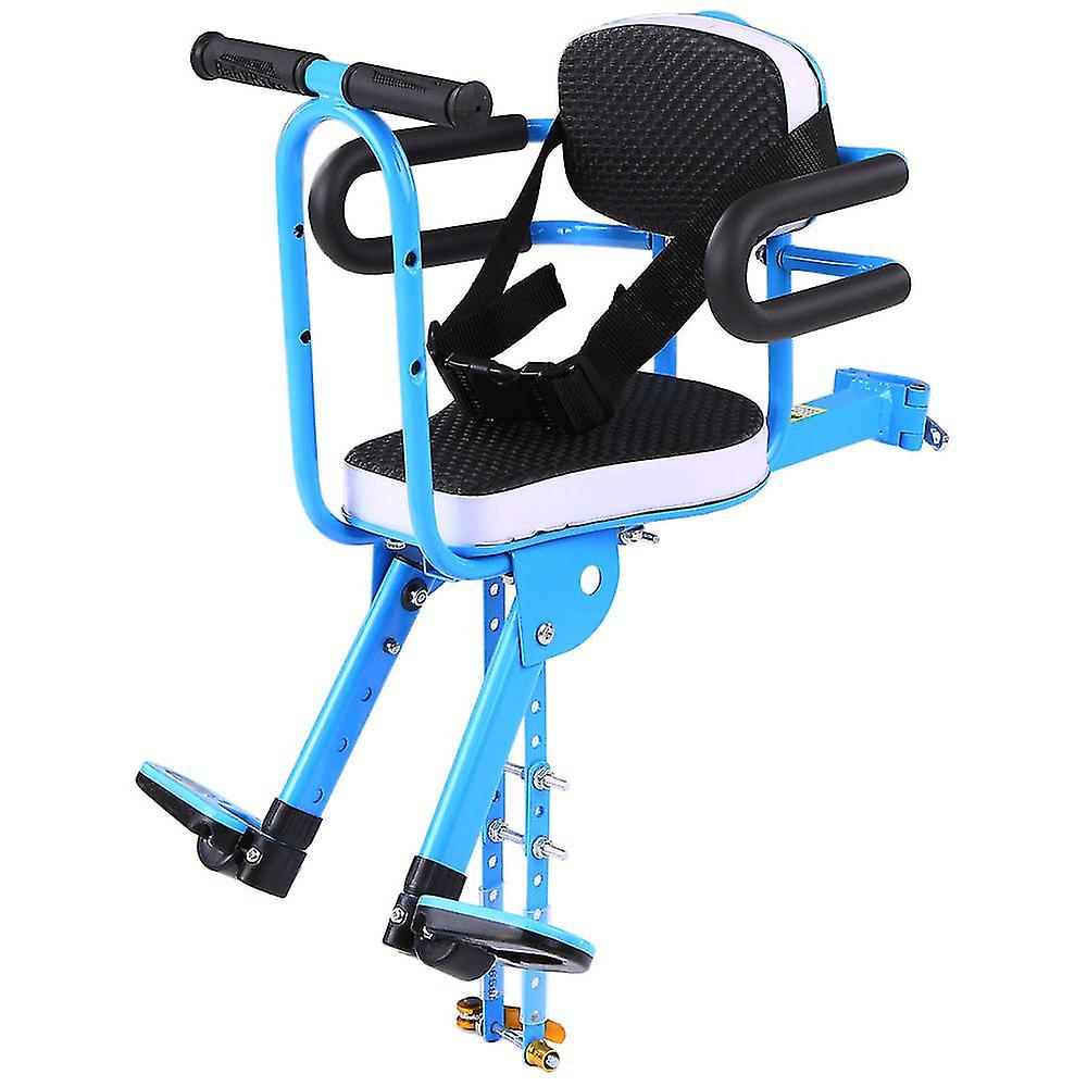 Front Mount Child Bicycle Seat Kids Saddle Children Safety Front Seat Saddle Cushion With All-around Handrail For Mountain Bike