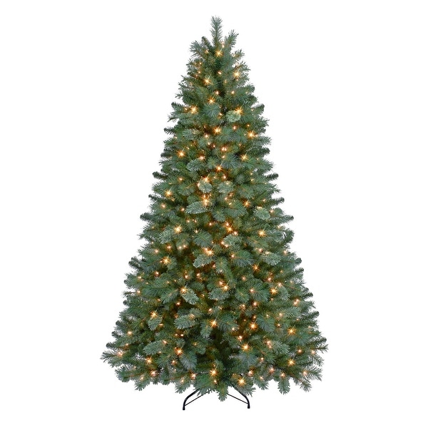 Puleo International 6.5 ft PreLit Teton Artificial Pine Tree