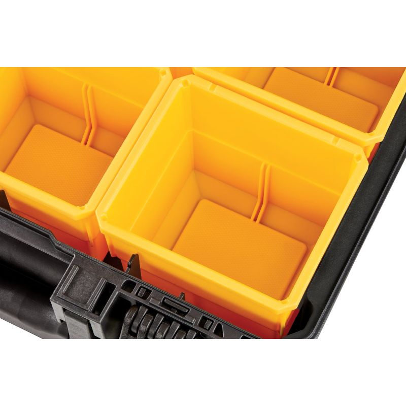 DW ToughSystem Deep Compact Toolbox Organizer Blackamp Yellow