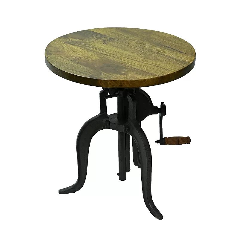 Carolina Chair and Table Regan Adjustable Crank Accent Table