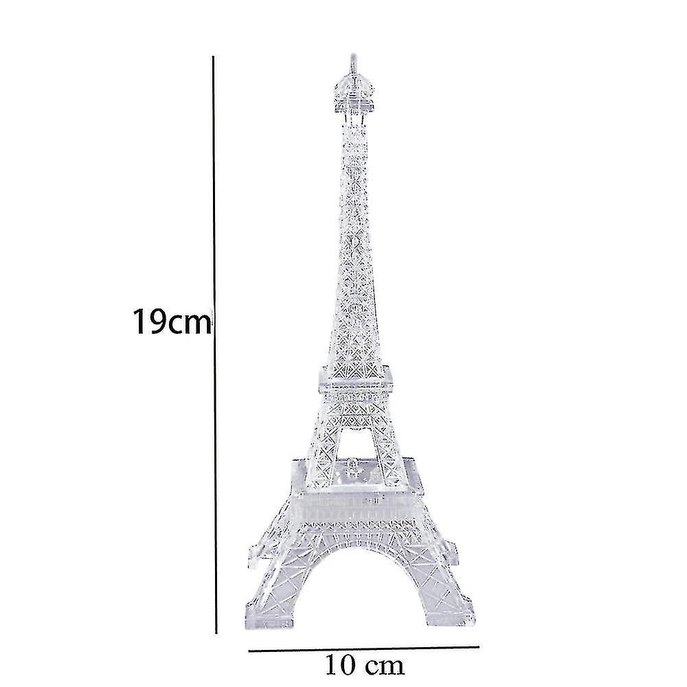 Romantic Eiffel Tower Led Night Light Lamp Desk Table Home Bedroom Decorate Gif