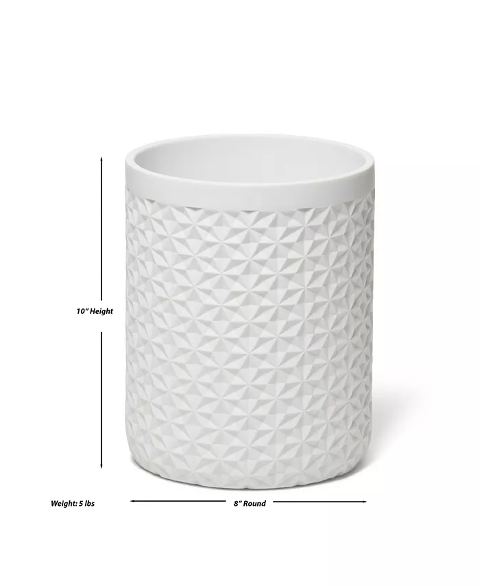 Roselli Trading Company Quilted Wastebasket