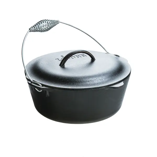 Lodge Cast Iron Dutch Oven With Bail Handle