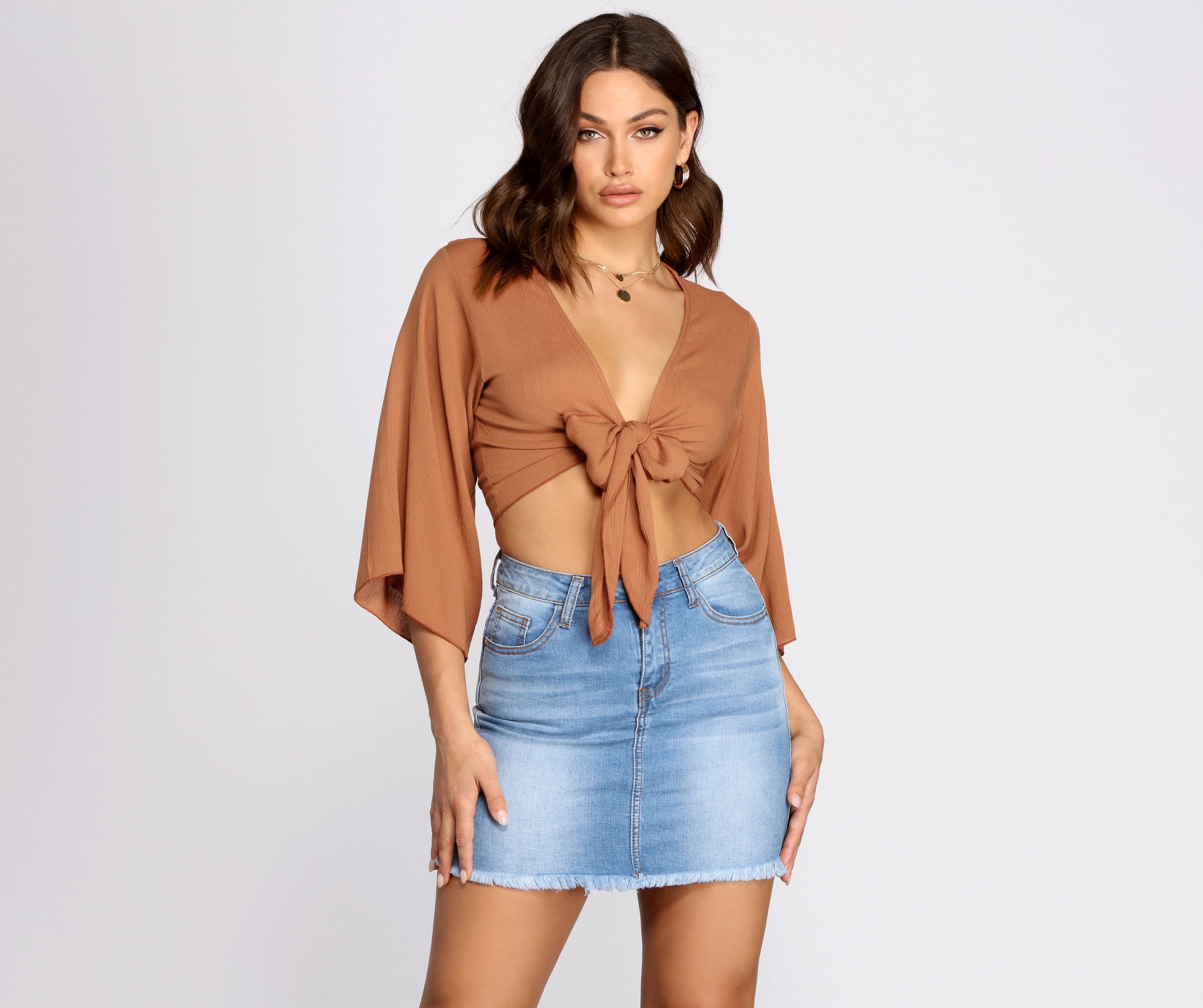 Go With The Flow Kimono Sleeve Top