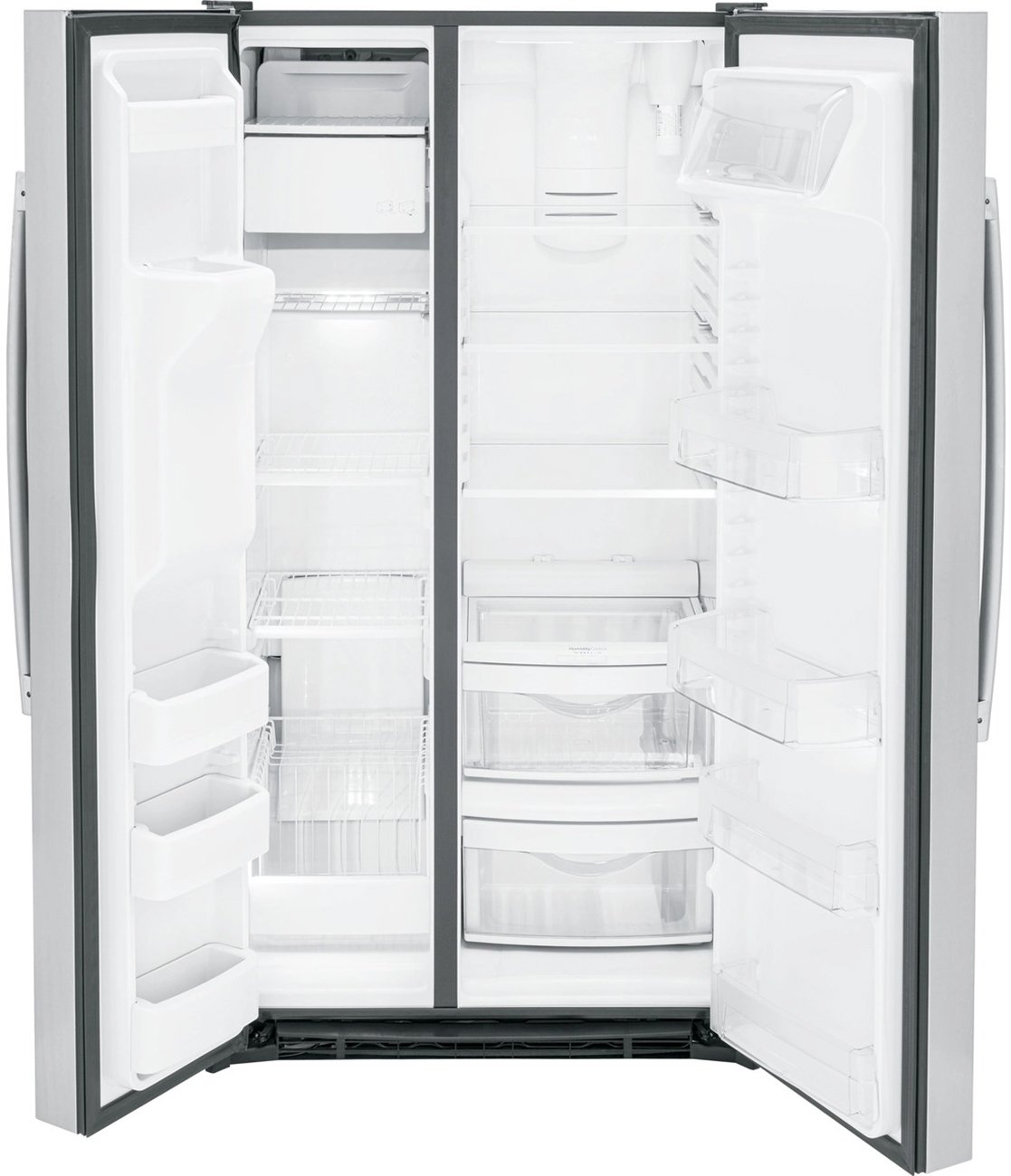 GE 25.3 Cu. Ft. Stainless Steel Side-By-Side Refrigerator