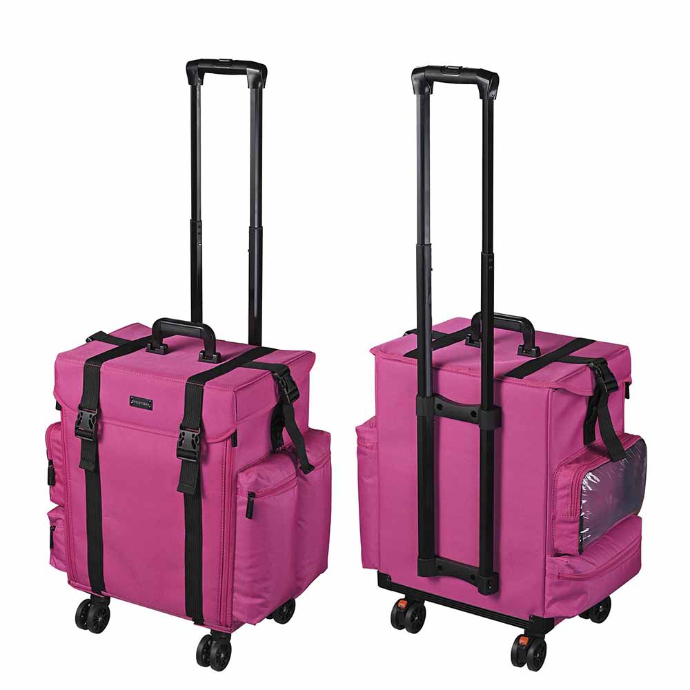 Byootique Rolling Makeup Suitcase with Drawers Nylon