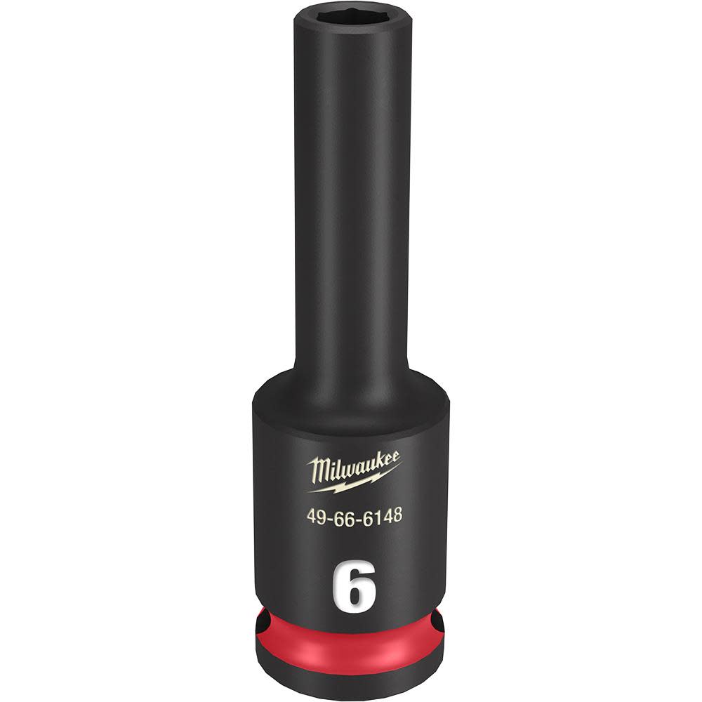 Milwaukee SHOCKWAVE Impact Duty Socket 3/8 Drive 6MM Deep 6 Point 49-66-6148 from Milwaukee