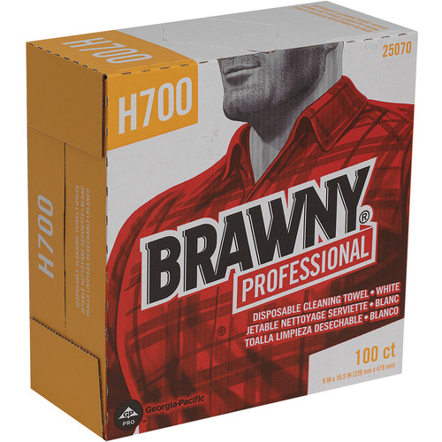 Georgia Pacific Brawny Professional H700 Disposable Cleaning Towels by GP Pro in Tall Box  GPC25070CT