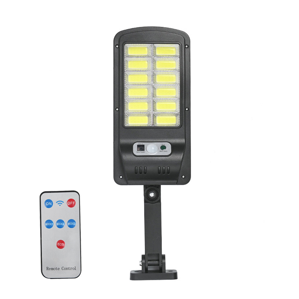 Solar Light Large Outdoor Solar Waterproof Street Light Garden Infrared Sensor Sensor Smart Remote Control Wall Light  12 grid lamp