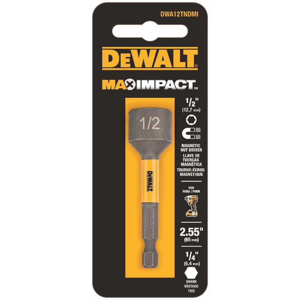 DW MAX IMPACT 12 in. Nut Driver DWA12TNDMI